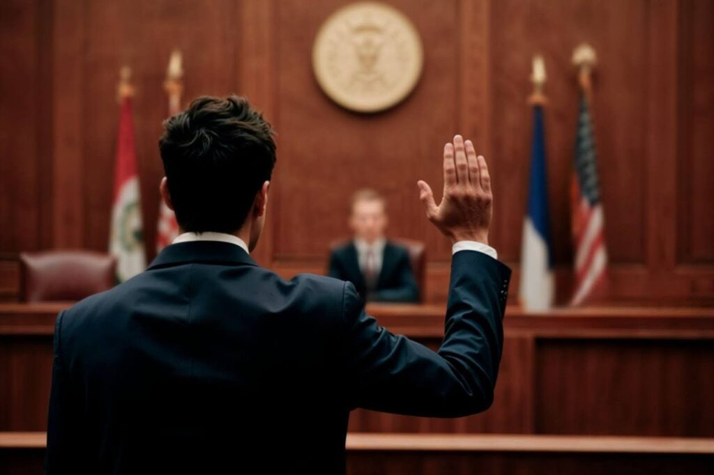 Michigan criminal defense lawyer consulting client about urgent legal decisions